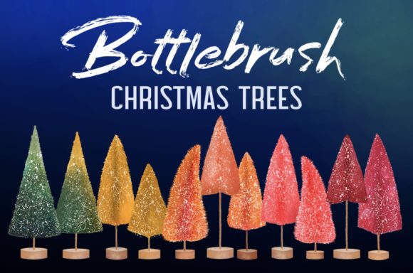 Bottlebrush Christmas Trees for Creative Designers