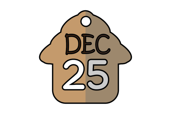 Christmas Calendar Decorative Hanger Freebies for Digital Sellers