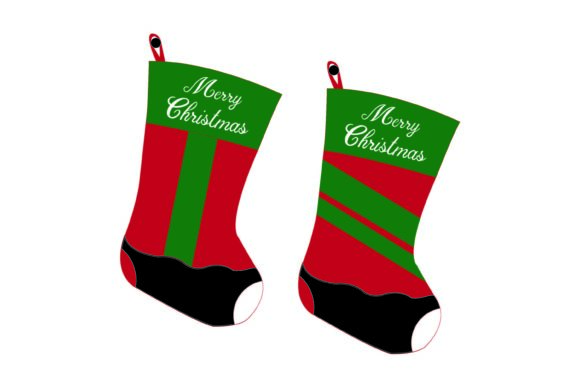 Christmas Cute Socks 101 Illustrations for Digital Sellers
