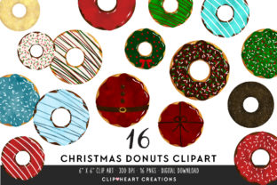 Christmas Donut Clipart