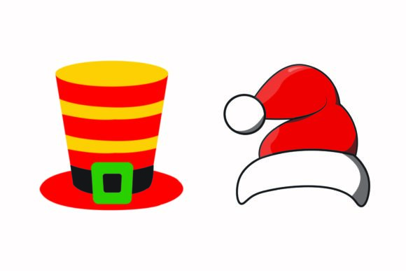 Christmas Hat Funny Clothing Vectors for Illustrations