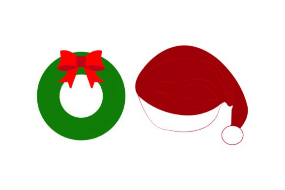 Christmas Hats and Hanging Decoration071 Illustrations