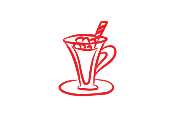 Christmas Icon Drink Vector Illustrations
