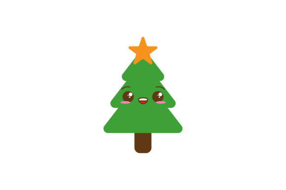 Christmas Illustration Tree Cute Asset for Local Branding