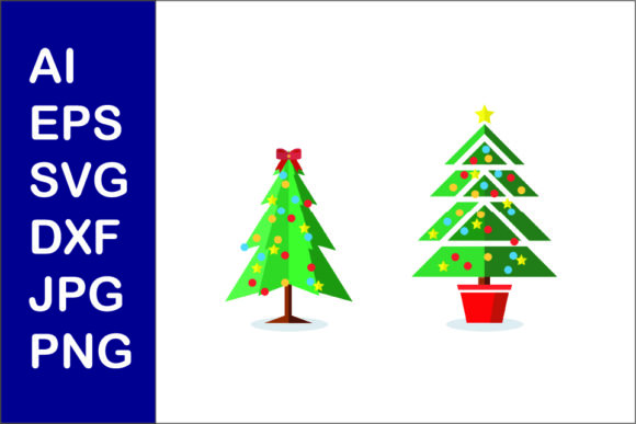 Christmas Tree Flat Illustration Svg 011 Review