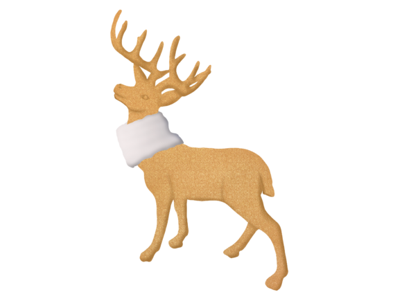Golden Christmas Deer Illustrations for Festive Web Design